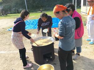 豚汁でおもてなし