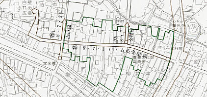 伝建地区位置図