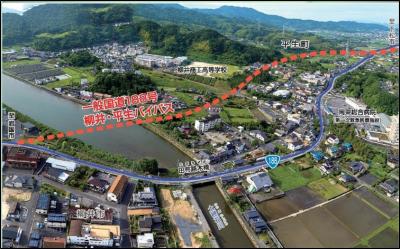 柳井・平生バイパス航空写真