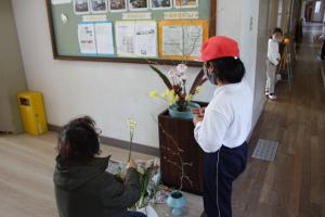 玄関のお花2