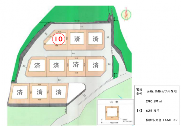 パークヴィレッジ大畠区画図