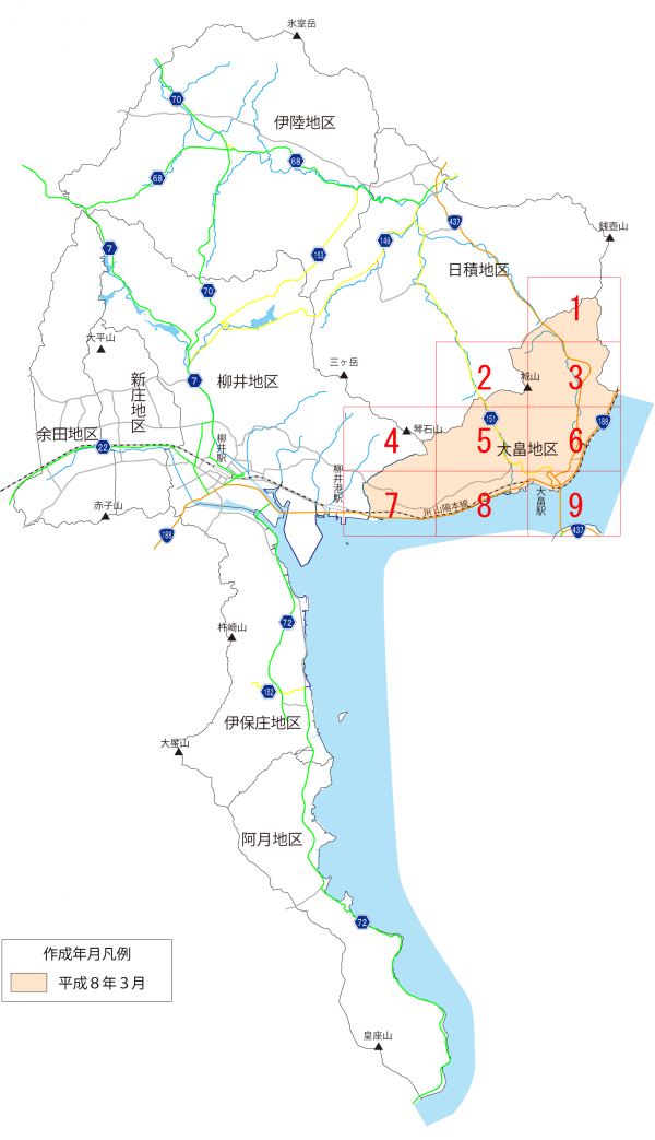 2000分の1白図図郭割