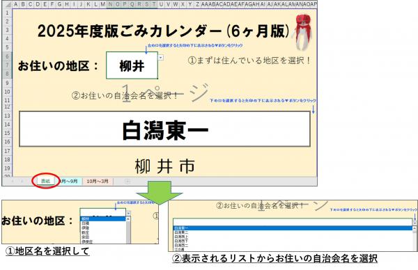 地区選択方法