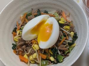 お手軽！ビビンバ丼写真