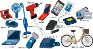 リチウムイオン電池使用製品例