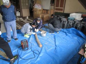 しいたけ菌打ち教室