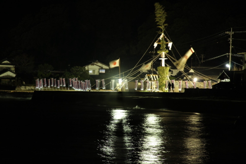 夜の神明祭の写真