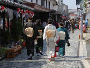 着物で町歩き