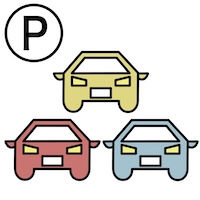 駐車場３台