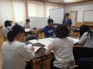 授業後の協議の様子