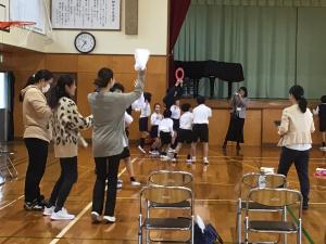 クイズをしているところ