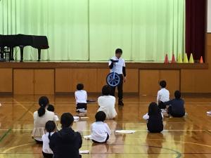 一輪車について説明するところ