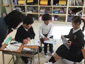 1年生算数の学習の様子