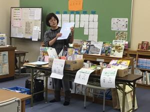 説明を聞くところ