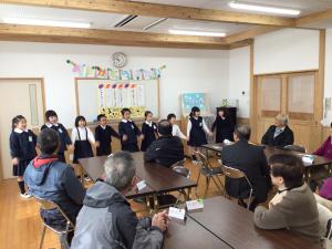 感謝の言葉を伝えるところ