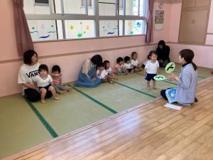 あいうべ体操をしているよ