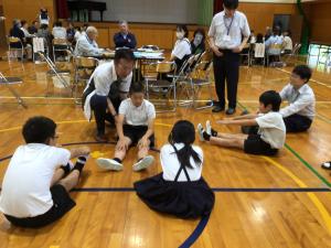 「にがてにチャレンジ」の実演