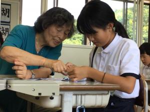 地域の方に教わるところ