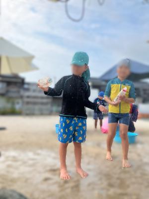 水遊び