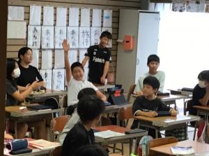 ６年生交流の様子