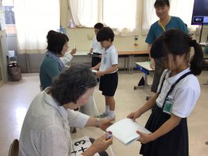 たし算を聞いてもらうところ