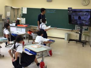 オンライン交流の様子