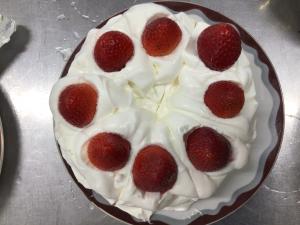 完成したケーキ
