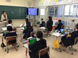 道徳の授業風景