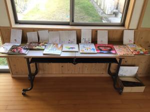 親子読書の展示物
