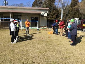 森の会の方との挨拶