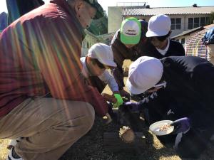 種駒を打つところ