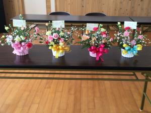 完成したアレンジメント