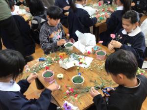 アレンジの様子その1