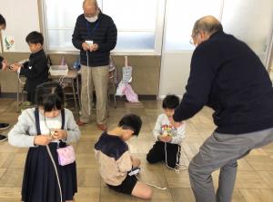 コマ回しの様子