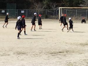 6年生とのサッカー