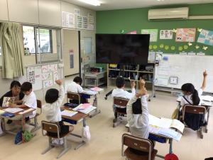複式の授業の様子