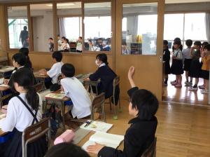 1年生の校内見学