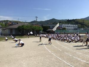 白組の練習