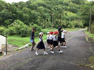 道路の渡り方の練習