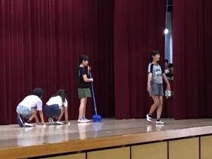 美化委員会の実演