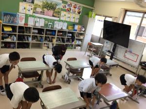音楽に合わせて踊るところ