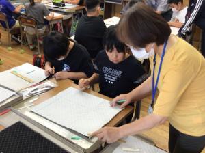 チャコペンで印を付ける
