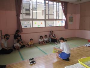 中学生のお兄さんお姉さんに遊んでもらったよ
