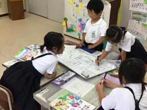 作戦会議の様子