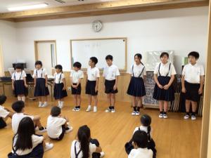 頑張ったことの発表