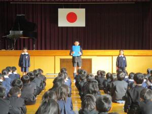 ２学期終業式１