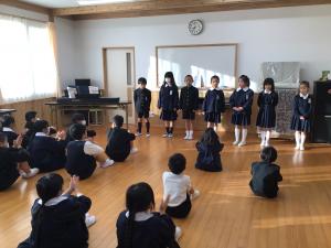 2学期に頑張ったことの発表