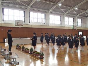 着任された先生へのお迎えの言葉