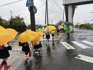 雨の日の登校