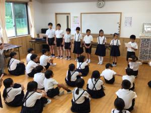 頑張ったことの発表
